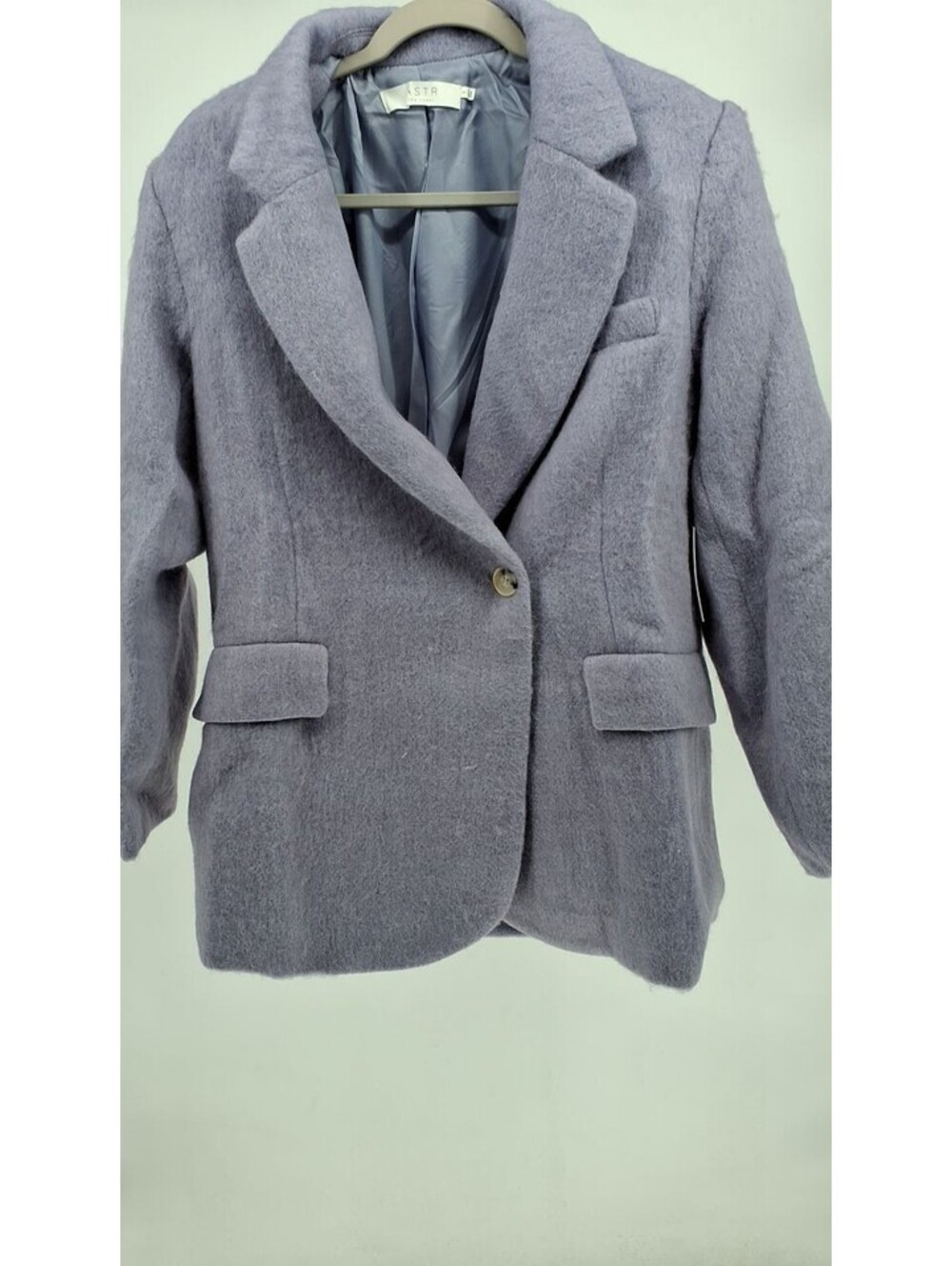 ASTR The Label Kindra Blazer Coat In Periwinkle-Small